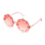 FEISEDY Lunettes de Soleil pour Enfants avec Fleurs Sans Cadre pour Nouveau-Né Garçons et Filles 1-8 Ans UV400 Protection B2319