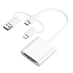 TF 2.0 Card Reader for   USB2.0 USB-C Connector Memory Card Reader  and TF2014