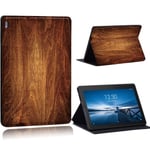 (Tab M10 HD TB-x306Fwood)Old Image Series -kuviokotelo Lenovo Tab E10:lle / Tab M10:lle 10,1 tuumaa/Tab M10 FHD Plus 10,3 tuuman tabletin jalustan suojakotelo Tietokoneen kannet ja kuoret