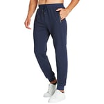 JustSun Jogging Homme Survetement Pantalons de Sport Homme Sportswear Training Bas Jogging Coton Jogger Pant Running Bleu XL