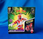 Power Rangers Tyrannosaurus Rex Battle Bike With Red Ranger 50 Piece Set New