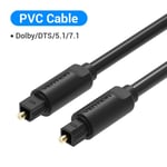 PVC Cable 1m Vention-Câble audio optique numérique, liaison de charnière éventuelles DIF, câble coaxial pour amplificateurs, Blu-Ray, Xbox 360, PS4, barre de son ""Nipseyteko