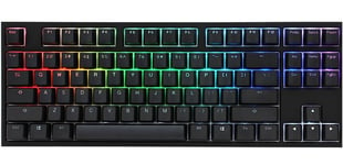 4713319665216 Ducky One 2 TKL PBT Gaming Keyboard, MX-Silent-Red, RGB LED - blac