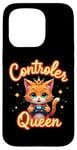 iPhone 15 Pro Controller Queen Cute Gamer Cat Design- Gaming Cat Lovers Case