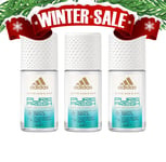 Adidas Women Pure Fresh Roll-on Deodorant Antiperspirant 50ml 3-Pack