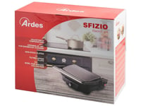 Ardes Coup de Tête Barbecue avec Finition en Acier Inox 1500W, Thermostat Plaque