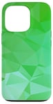 Coque pour iPhone 13 Pro Simple Abstrait Vert Abstrait Triangle