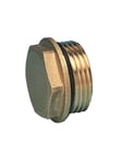 Pettinaroli 1/2 brass cap with washer for linear manifolds series 7000pm