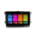 ERISIN 9 Inch Android 10.0 Car Stereo Multimedia for VW PASSAT GOLF MK5/6 TIGUAN JETTA SKODA Audio Support GPS Sat Nav Bluetooth Wifi 4G DAB + RDS Mirror Link TPMS CarPlay DSP Amplifier