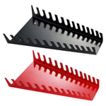 Lot de 2 Organiseurs de Clé en MéTal - Plateau Porte-Clé de Qualité SupéRieure, Solutions de Rangement Murales pour Clé (1 Rouge et 1 Noir