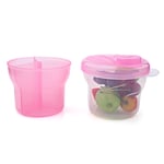 (Pink)Formula Dispenser Portable Milk Powder Formula Dispenser Containers Baby