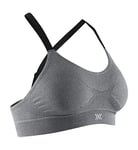 X-Bionic Energizer 4.0 Brassière de Sport sans Armature Femme, Pearl Grey Melange, FR : S (Taille Fabricant : S)