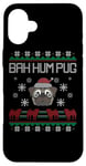 Coque pour iPhone 16 Plus Ba Ham Pull de Noël pour chien Motif carlin