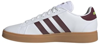 adidas Homme Grand Court Base 2.0 Shoes Non-Football Low, Cloud White/Shadow Red, 36 EU