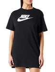 Nike Femme W Nsw Essntl Dress Futura Prnt T Shirt, Noir, S EU