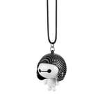 VNASKH Pendentif de Voiture Mignon Casque Baymax Robot poupée Suspendus Ornements Automobiles rétroviseur Suspension décoration Accessoires Cadeaux