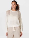 Tides High Open Weave Jumper - Lily White - S