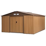 Outsunny Garden Storage Shed 845-031V01GN Yellow 2000 x 3400 x 3860 mm