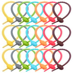 21 Pieces Colorful Silicone Twist Ties,Cable Cord Wraps Management Organizer, All-Purpose Bag Sealing Clips,Reusable Bread Tie, Food Saver, Household Snake Straps,Electronics Wire Strips,21cm/8.26in