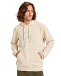 Quiksilver Pull en Polaire COMP Logo Hoodie Homme Blanc S