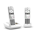 Pack Duo Téléphone Fixe Gigaset A660A Blanc Avec Répondeur