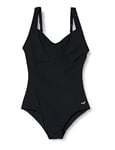 Arena Women's Vertigo Low Cup One Piece Swimsuit, Black, 46 UK