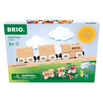 WORLD BRIO® trätåg att färglägga