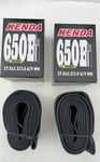 2 x Kenda Bike Cycle Inner Tubes 27.5 x 2.3 / 3.0 A/V NM 650B Schrader Valve