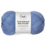 Cotton 8/4 Garn 100 g Recycled Light Denim A130 Adlibris