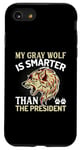 Coque pour iPhone SE (2020) / 7 / 8 Mon loup gris est plus intelligent que le président