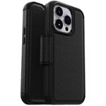 OtterBox Strada Series Étui Portefeuille en Cuir véritable pour iPhone 14 Pro (Uniquement) avec Porte-Cartes Noir