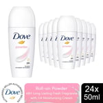 Dove Powder Roll On Anti-Perspirant up to 48H Sweat & Odour Protection, 24x50ml