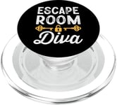 Cool Escape Room Game Design for Escape Room Diva PopSockets PopGrip for MagSafe