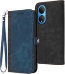 Coque Cuir Pour Honor X7,Etui En Cuir Pour Téléphone Portable Coque Pour Honor X7 Cma-Lx2 Cma-Lx1 Cma-Lx3 Coque Housse Etui Blue