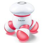 Beurer MG16 Mini Massager - red | Ergonomic hand-held vibration massager | Battery operated for use anywhere | Easy massage aplication for your neck, back, arms and legs