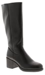 Rocket Dog Womenss Stanley Tall Platform Boots in Black Faux Leather (archived) - Size UK 5