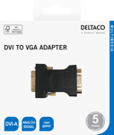 Deltaco DVI-A - VGA adapter  1920x1200 60Hz  black