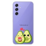 Coque galaxy A14 5G avocat kawaii love et coeur