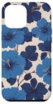 Coque pour iPhone 15 Pro Max Hibiscus bleu, fleurs tropicales hawaïennes, été et hawaïen