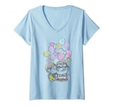 Disney Pixar Up Carl And Ellie Love T-Shirt avec Col en V