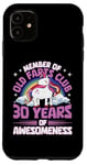 iPhone 11 30 Years Old Farts Club Unicorn 30th Birthday Funny Case