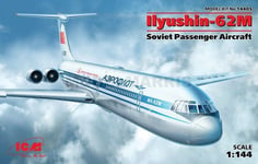 ICM 14405 1/144 Ilyushin-62M, Soviet Passenger Avion (100% New Moules)