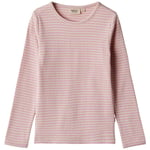 Wheat Britt Randig Långärmad T-shirt Pink Lilac | Rosa | 104 cm