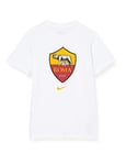 Nike Garçon Roma B Nk Tee Evergreen Crest T shirt, Blanc, L EU