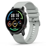 Vancle Bracelet pour Xiaomi Mi Watch/Xiaomi Watch S1/Xiaomi Watch S1 Active/Xiaomi Mi Watch Color Sport, Silicone Bracelet en Silicone pour Xiaomi Mi Watch/Mi Watch Color Sport (22mm, Gris)