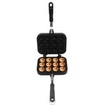 Takoyaki Grill Pan Double Sided Octopus Meatball Pan 12 Holes Takoyaki SG