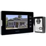 HOMSECUR 7inch Video Home Entry Call System with Indoor Monitoring IR HD Camera