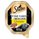 Sheba Tender Fine Flakes Chicken In Jelly Wet Cat Food - 22 X 85g