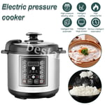 1050W Electric Pressure Cooker Multi-Purpose 6 Litre 10-in-1 Digital Screen UK