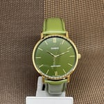 Casio MTP-VT01GL-3B Minimalistic Analog Green Leather Quartz Men's Dress Watch